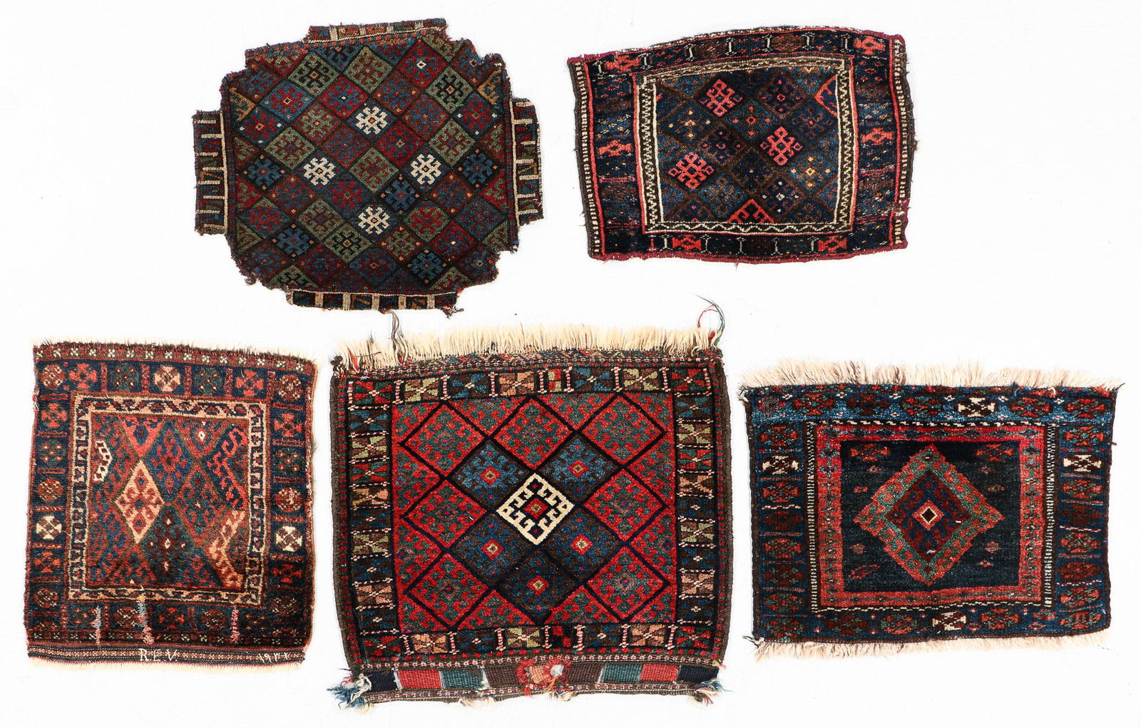 Collection of 5 Antique West Persian Jaffe Kurd (1 of 7)