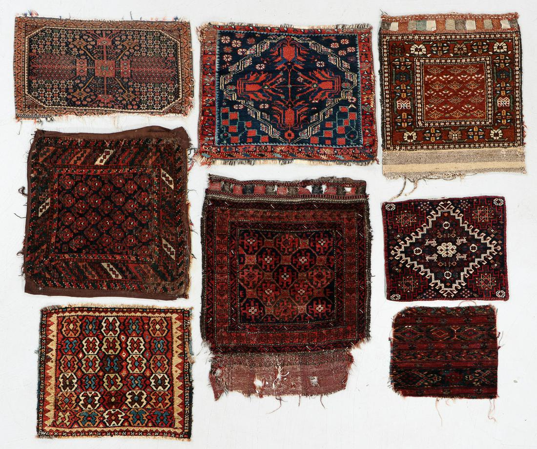 Collection of 8 Antique West Persian & Beluch Bagfaces (1 of 10)