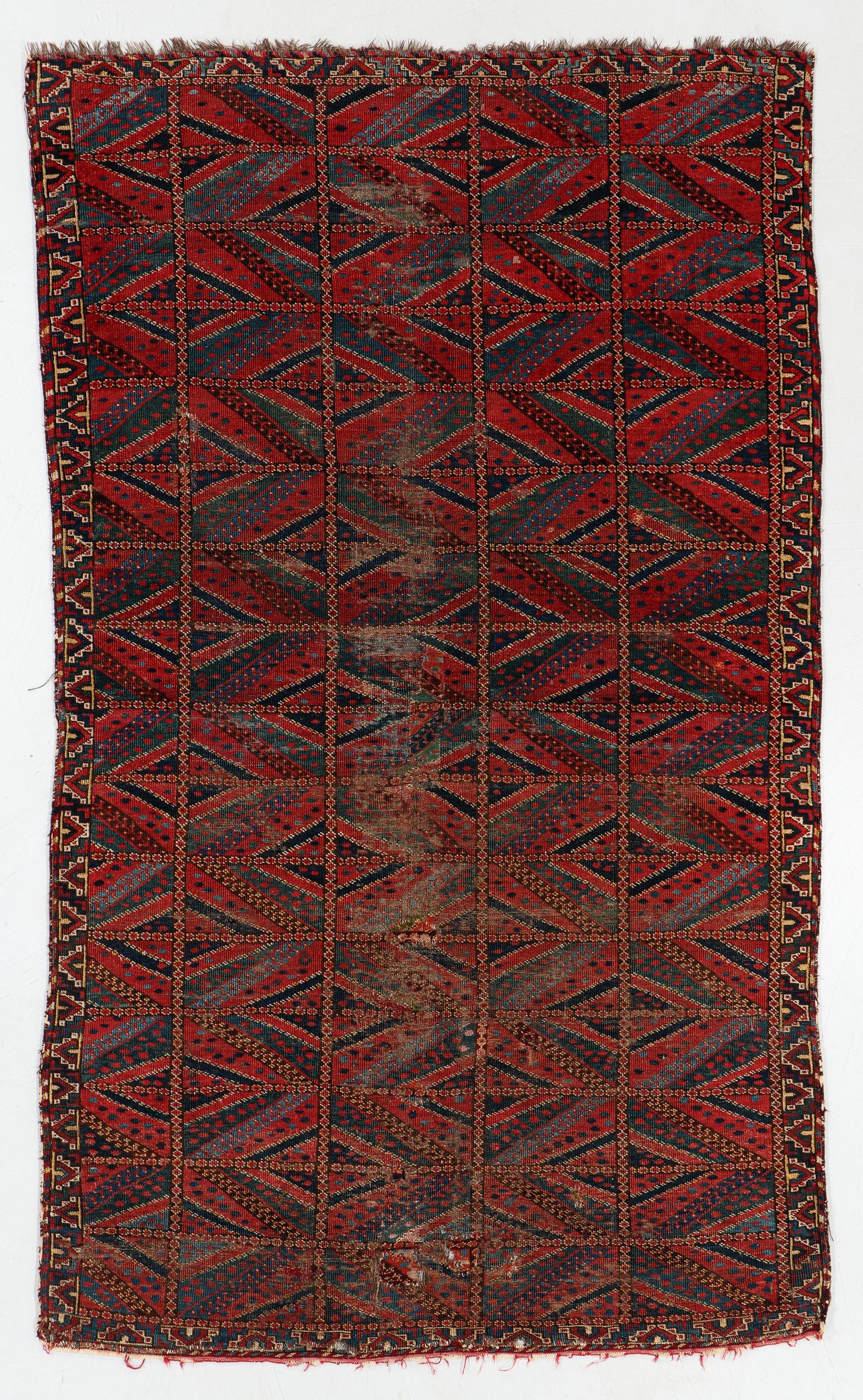 Ersari Rug, Turkmenistan, Early 19th C., 4'9'' x 7'11'' (1 of 5)