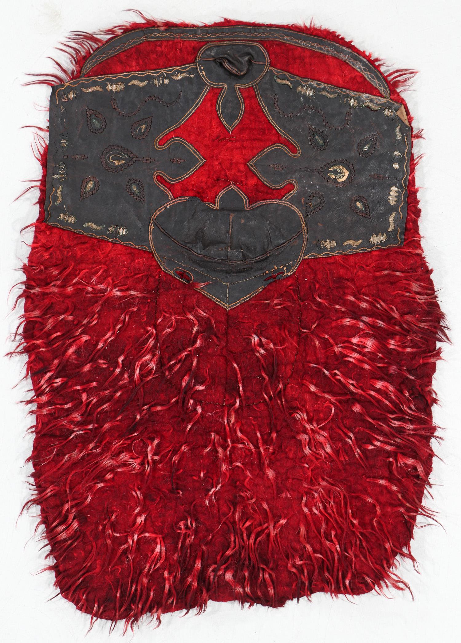 Anatolian Tulu Saddle Rug, Turkey, Early 20th C.: Anatolian Tulu Saddle Rug, Turkey, Early 20th C. 2'11'' x 4'3'' (89 x 130 cm). Weight: 7 lbs. Note: There Are No Hidden or Confidential Reserves in this Auction; All Acceptable Bidding Commences at th