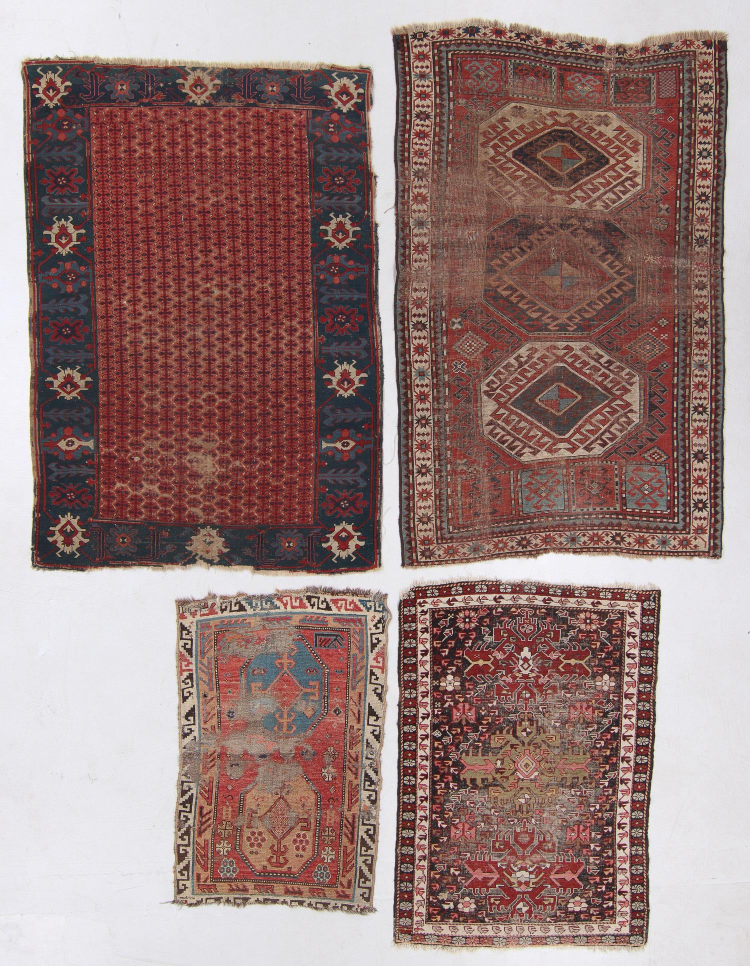 Group of Four Antique Caucasian Rugs (1 of 9)