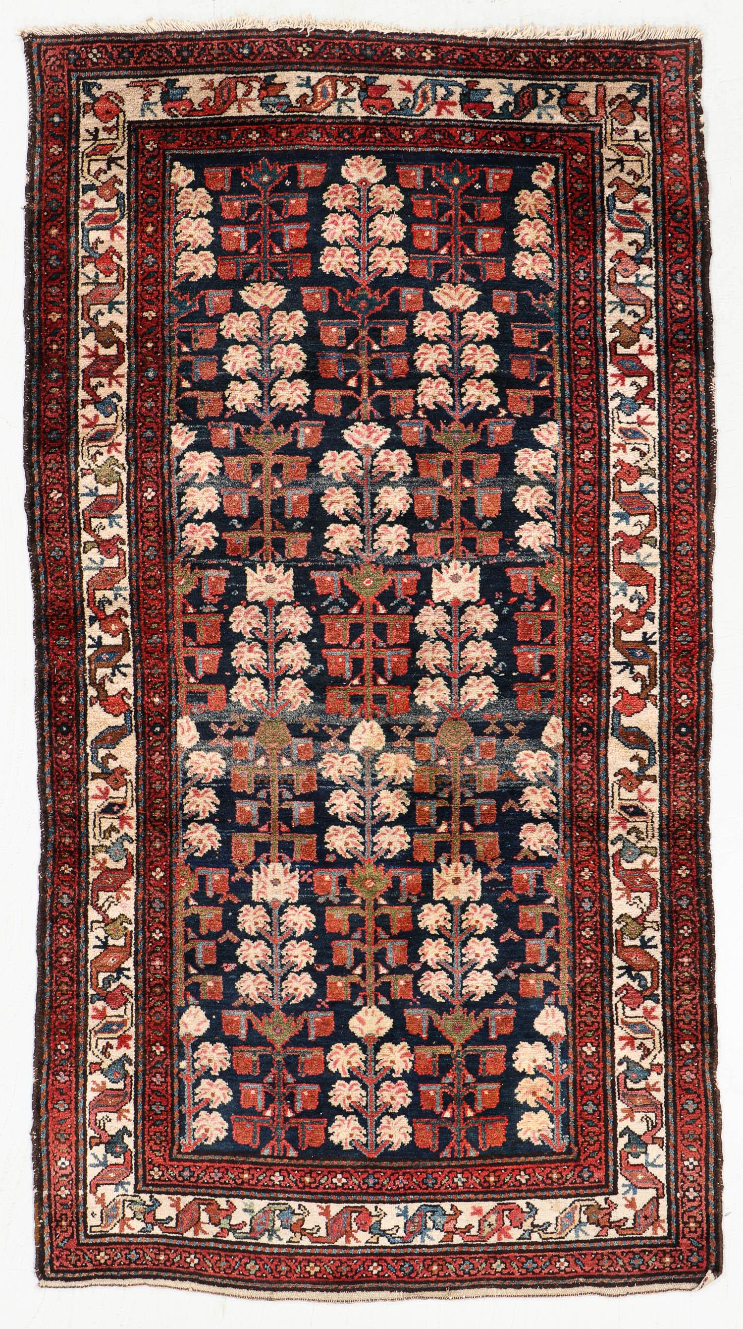 Hamadan Rug, Persia, Early 20th C., 3'5'' x 6'4'' (1 of 5)