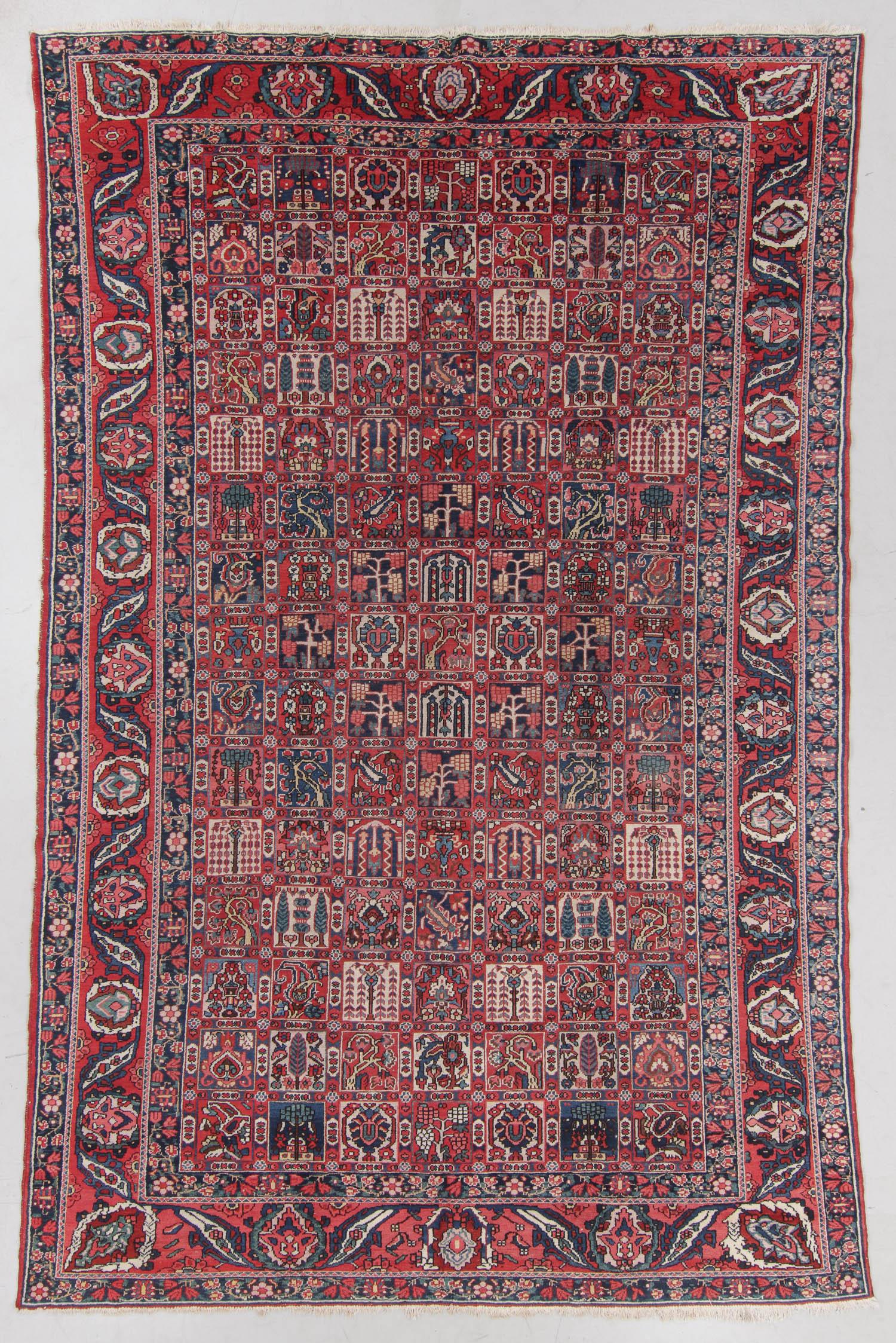 Baktiari Garden Rug, Persia, Mid 20th C., 10'1'' x (1 of 4)
