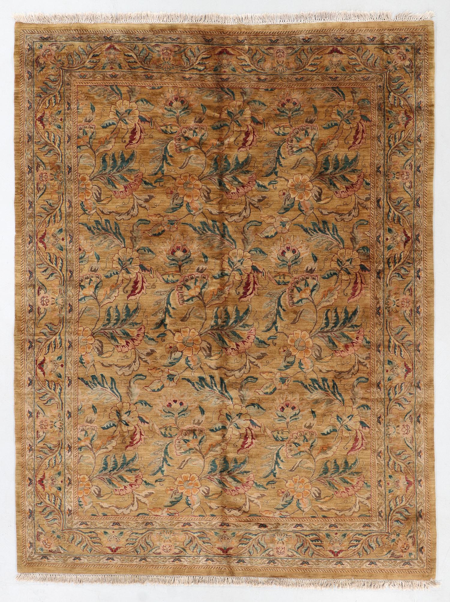 Modern Agra Rug, India, 8'10'' x 11'9'': Modern Agra Rug, India, 8'10'' x 11'9'' (269 x 358 cm). Weight: 102 lbs. Material: wool pile, cotton warp, cotton weft. Note: There Are No Hidden or Confidential Reserves in this Auction; All Acceptab