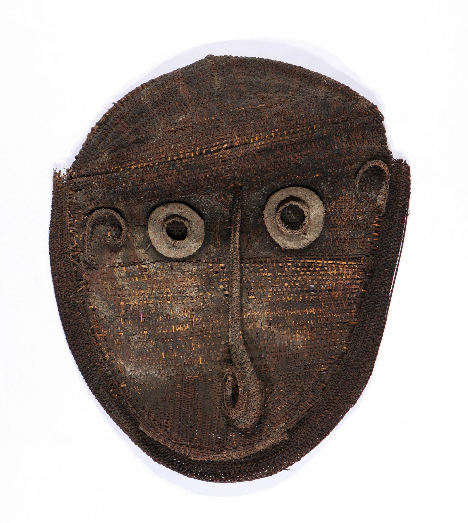 Large Sepik Latmul Tambaran Woven Fiber Gable Mask, PNG (1 of 8)