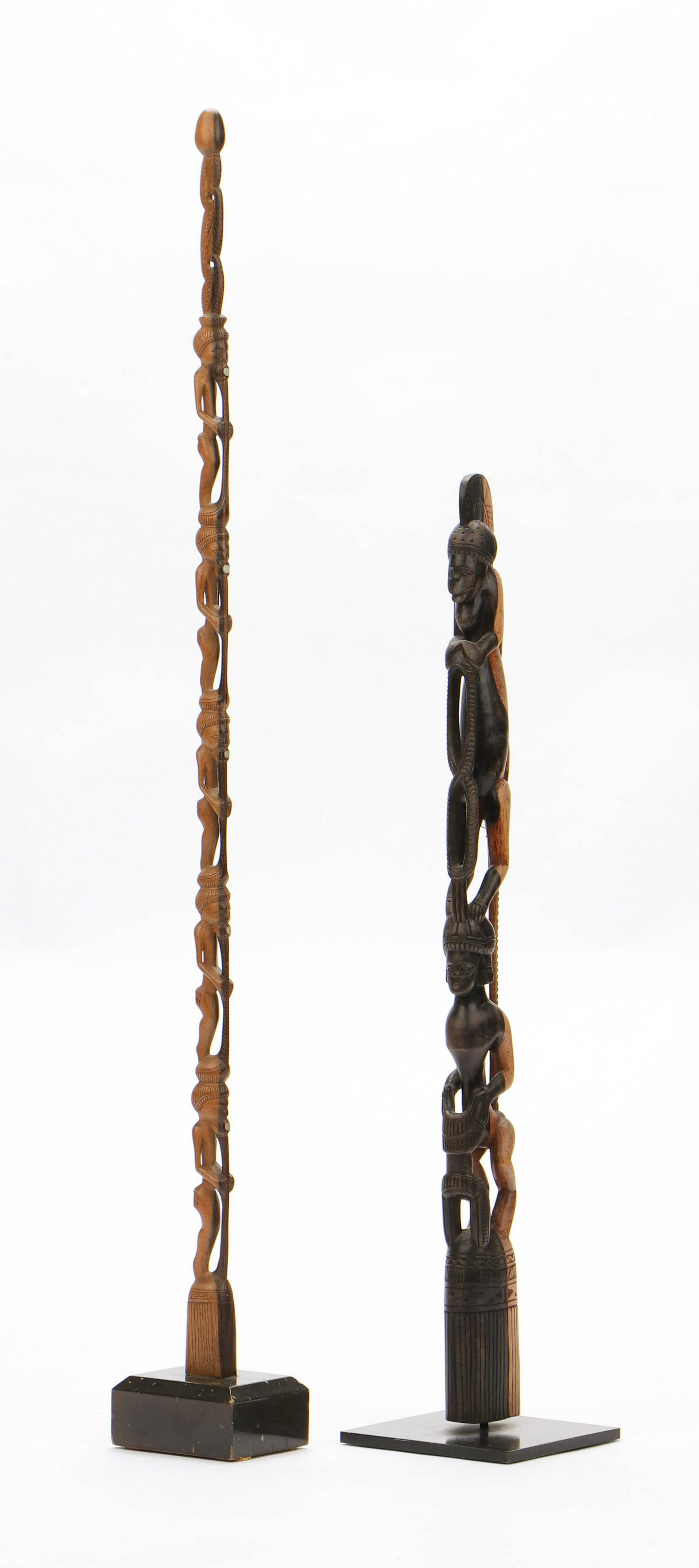 Two Massim Trobriand Sculptures, PNG (1 of 7)