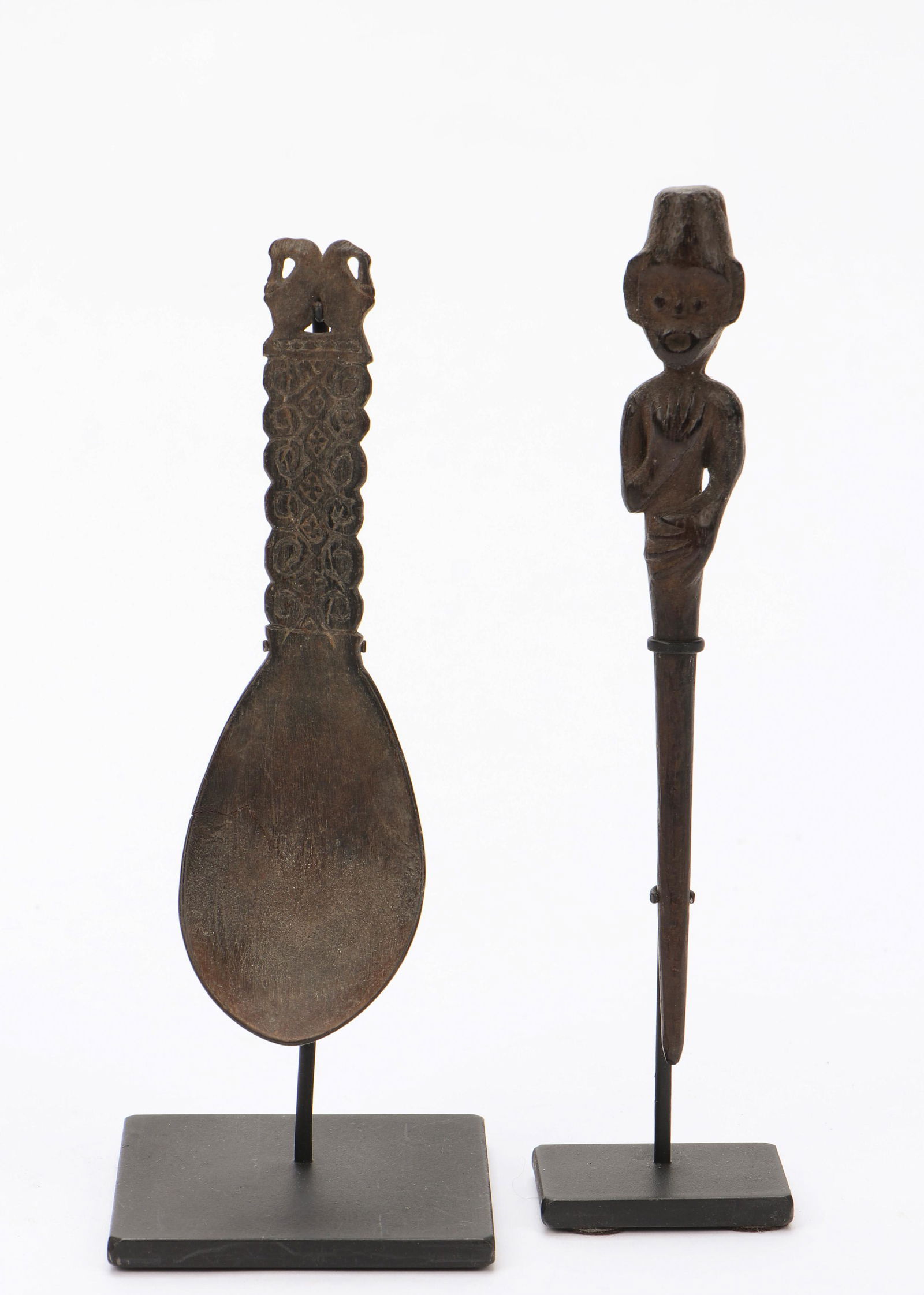 A Toraja Spoon and Dayak Stick (1 of 6)