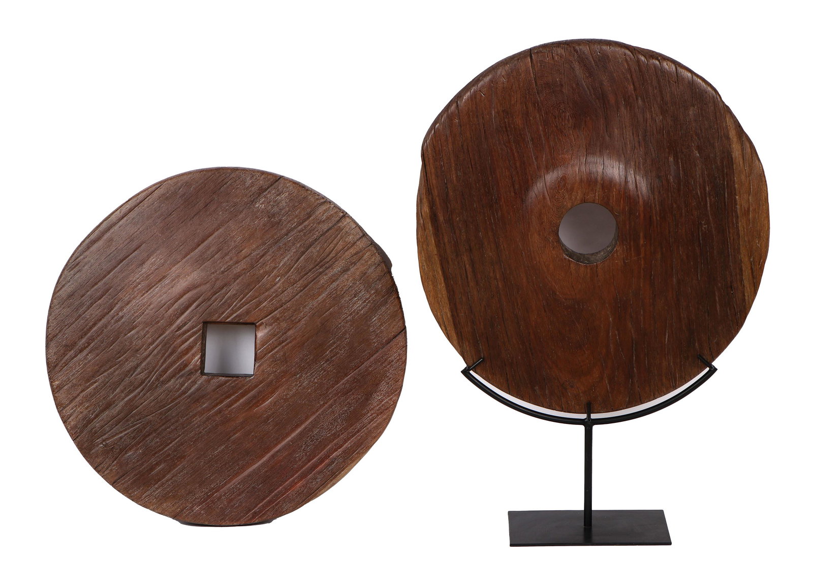 Two Thai Bullock Cart Wheels, Early 20th Century (1 of 6)