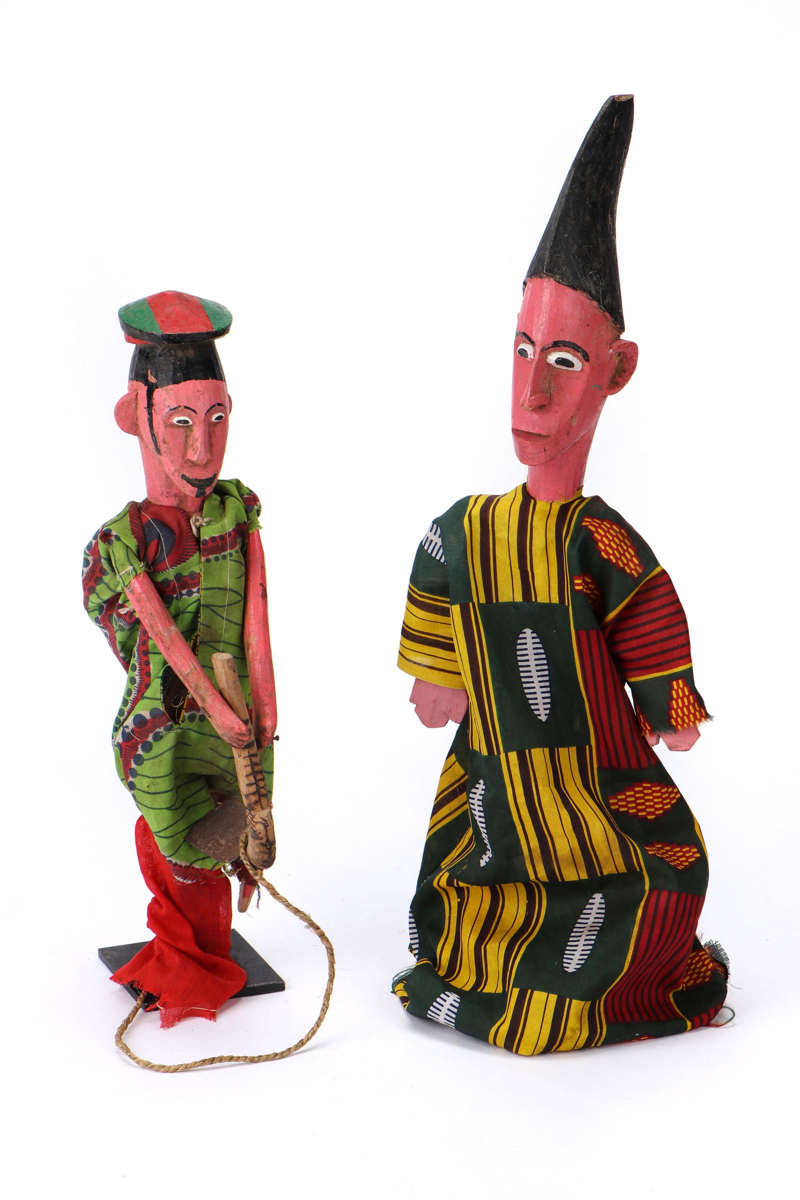 Two African Bozo Puppets, Mali, Mid 20th C. (1 of 6)