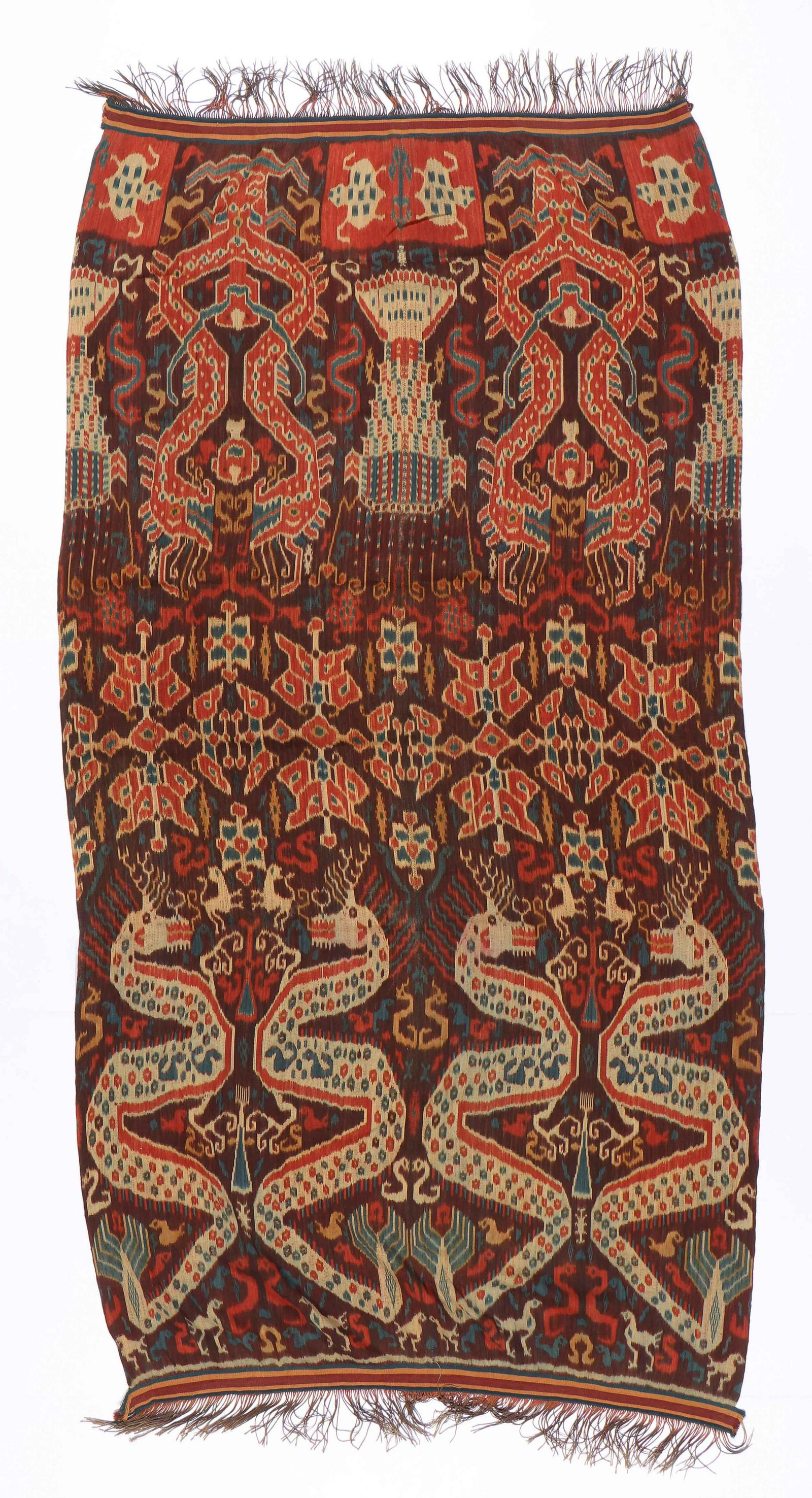 Large East Sumba Man's Mantle Hinggi, mid 20th C. (1 of 10)