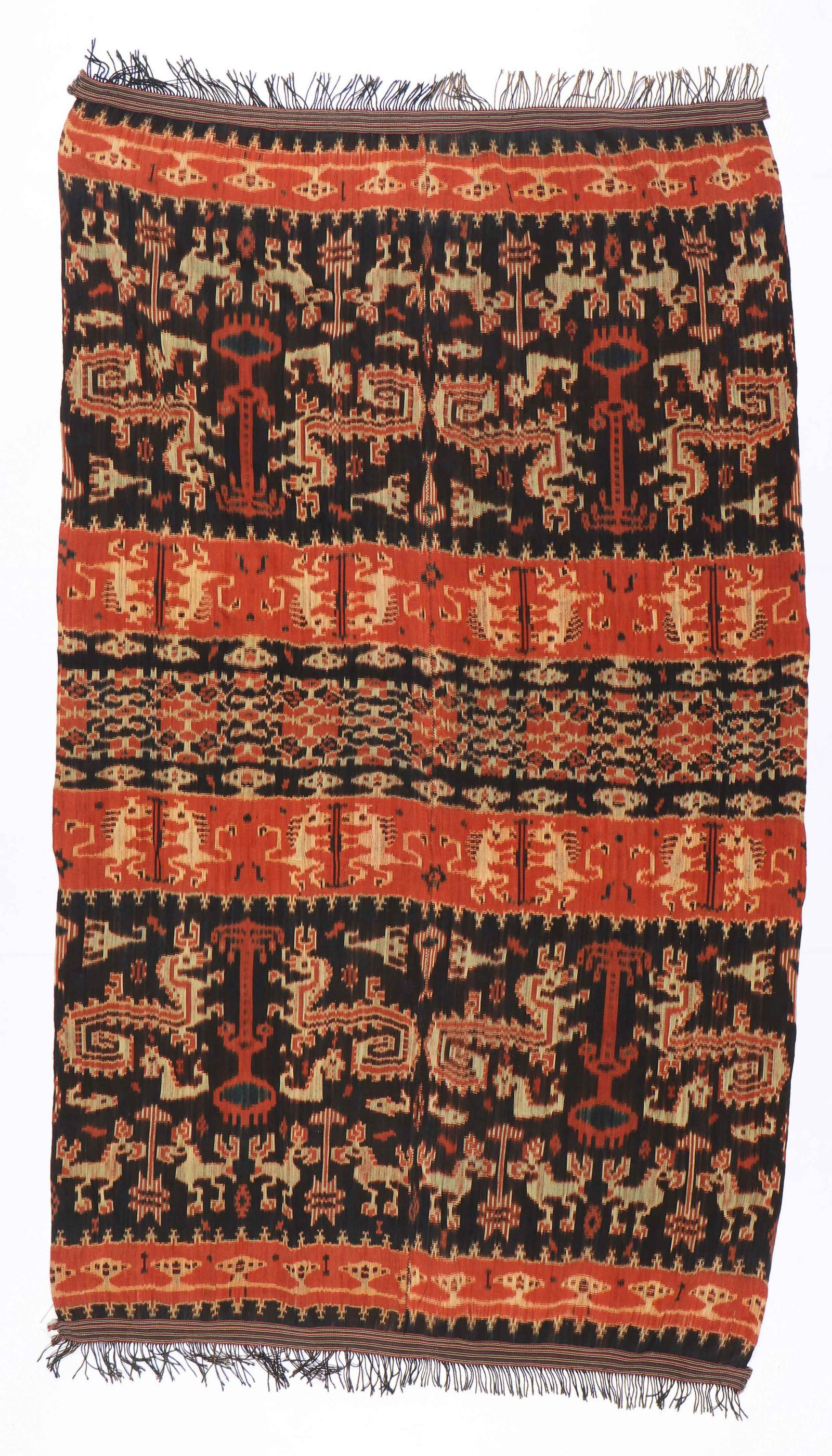 Large East Sumba Man's Mantle Hinggi, mid 20th C. (1 of 10)