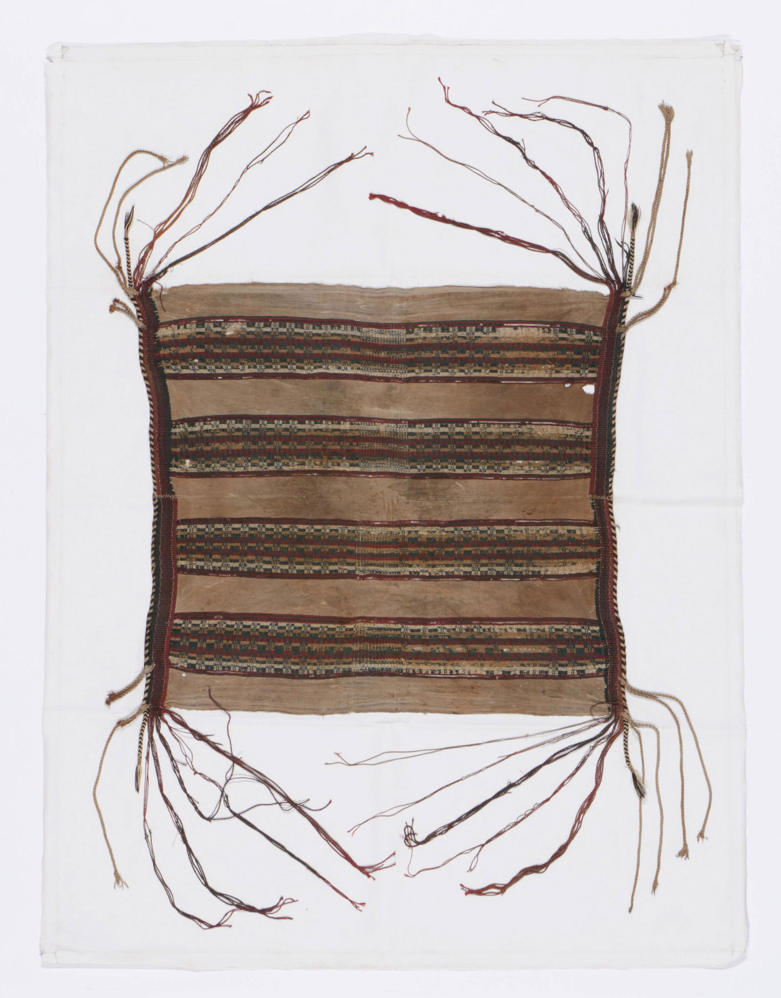 Pre-Columbian Incan Textile with Tassles, Peru (1 of 2)