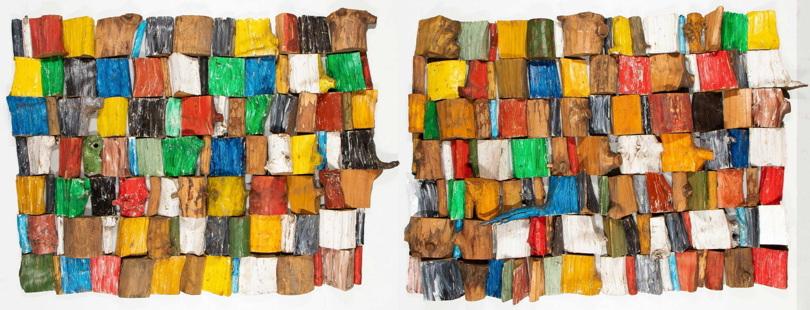 John S. Anderson (American, b. 1928) Sculpture: John S. Anderson (American, b. 1928) Untitled. Painted Wood Sculpture. [Unassembled]. Overall Size: 84'' x 113'' x 24'' (213 x 287 x 61 cm). Provenance: Collection of Allan Stone, New York.