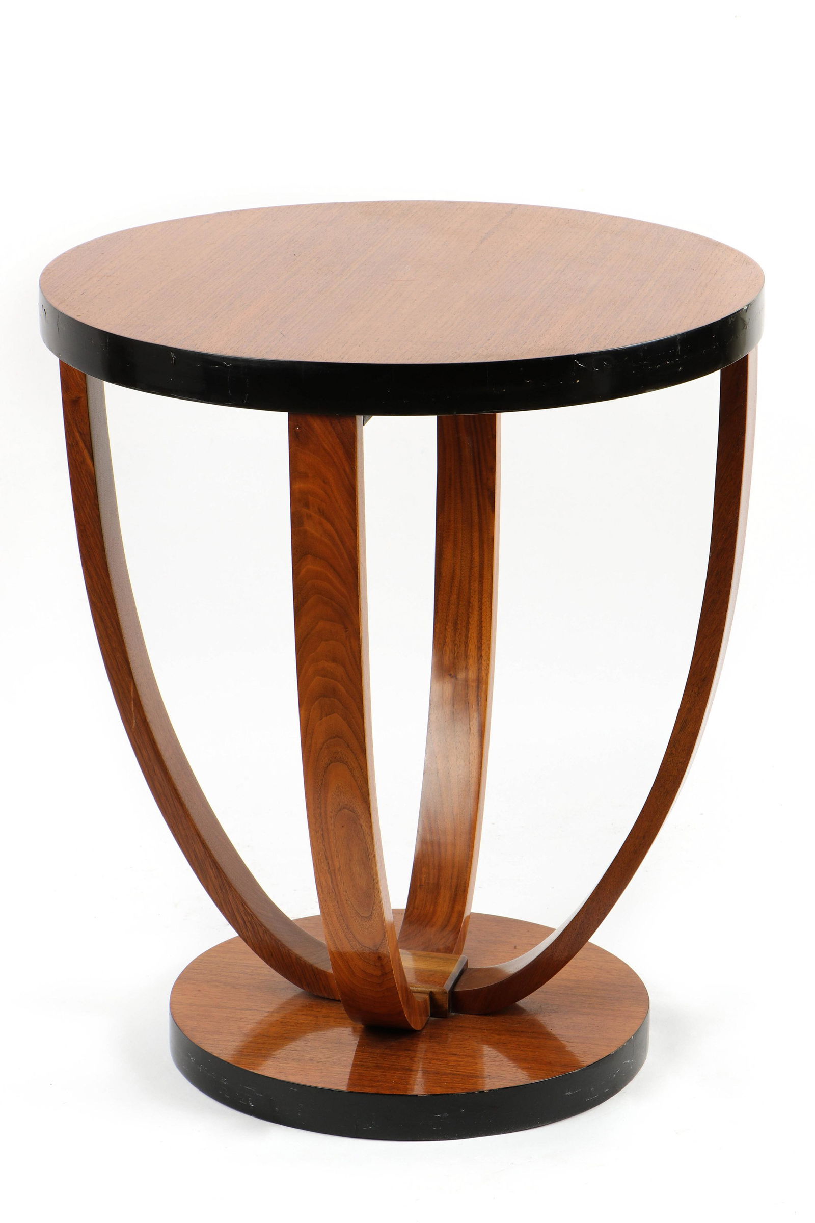 Art Deco Side Table: Art Deco Side Table. Size: 27.75'' x 24'' x 24'' (70 x 61 x 61 cm). Provenance: Ex. Collection Phyllis Rose and Laurent de Brunhoff.