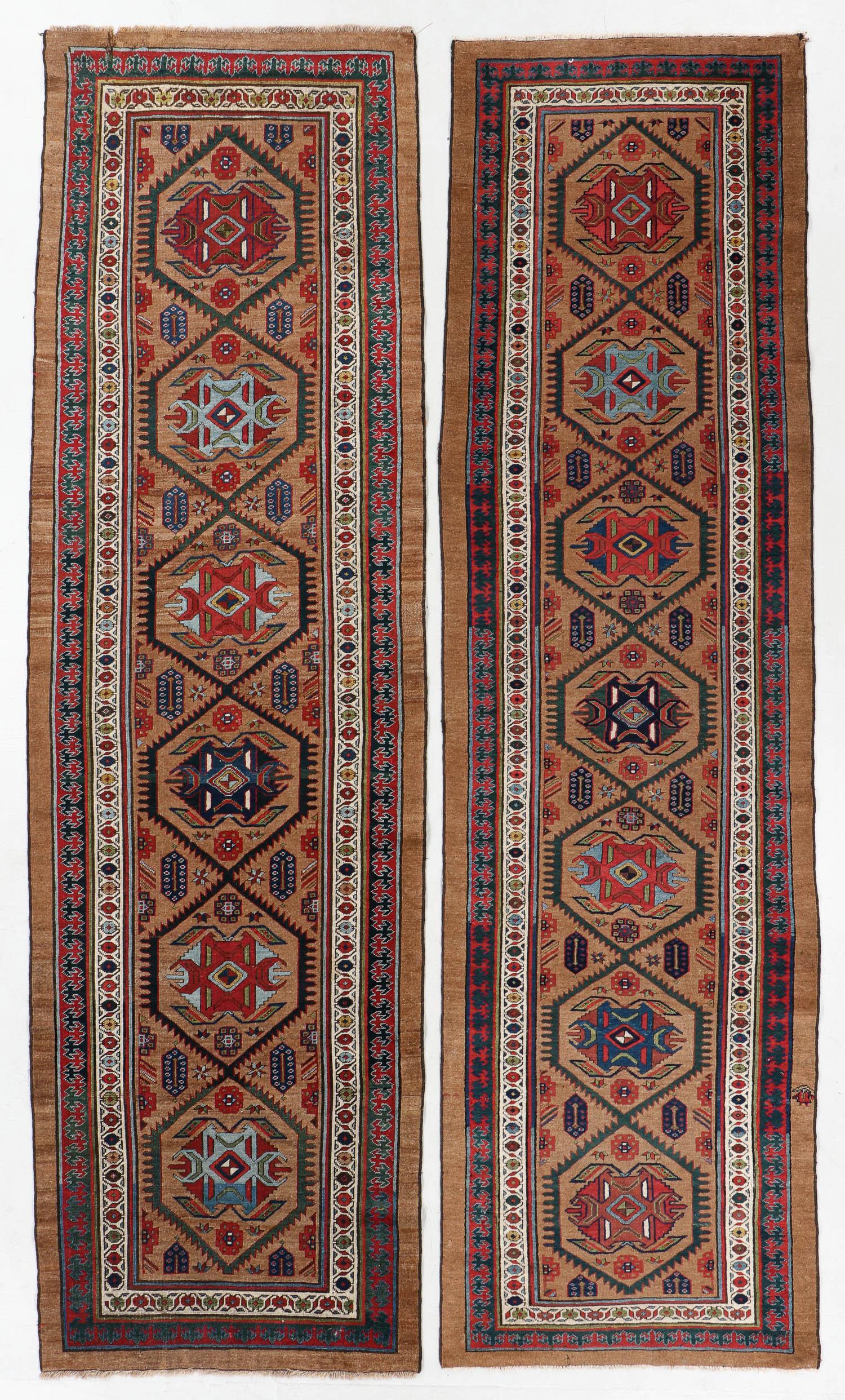 Pair of Camel Field Sarab Rugs, Persia, Late 19th C. (1 of 8)