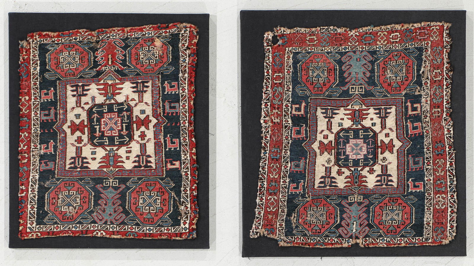 Pair of Shahsavan Bagfaces, Caucasus, 19th C. (1 of 8)