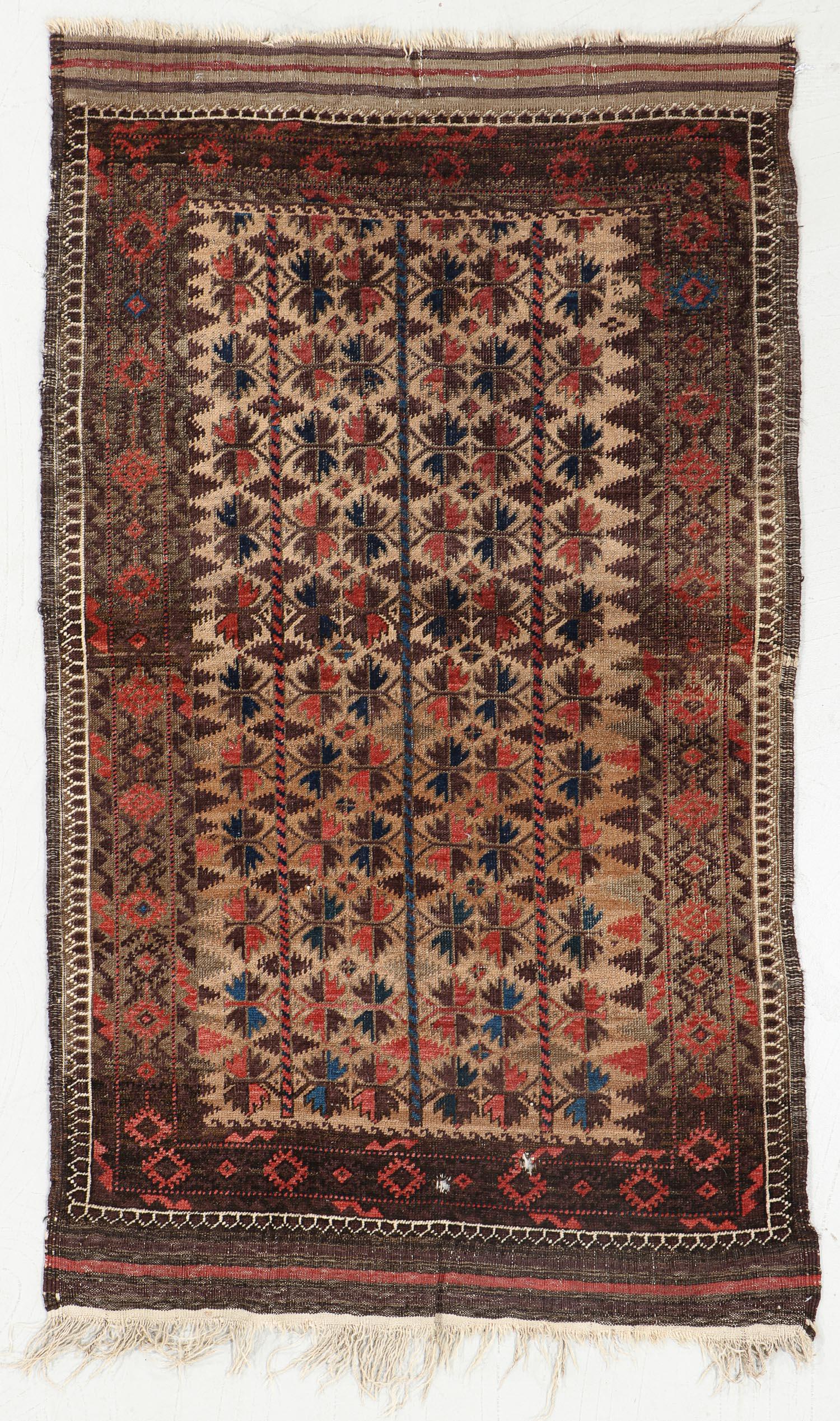 Beluch Rug, Afghanistan, Late 19th C., 3'0'' x 5'2'' (1 of 5)