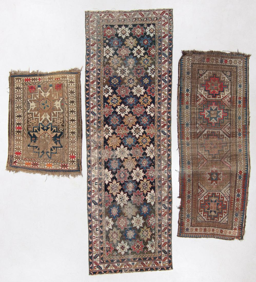 Three Antique Caucasian Rugs (1 of 9)