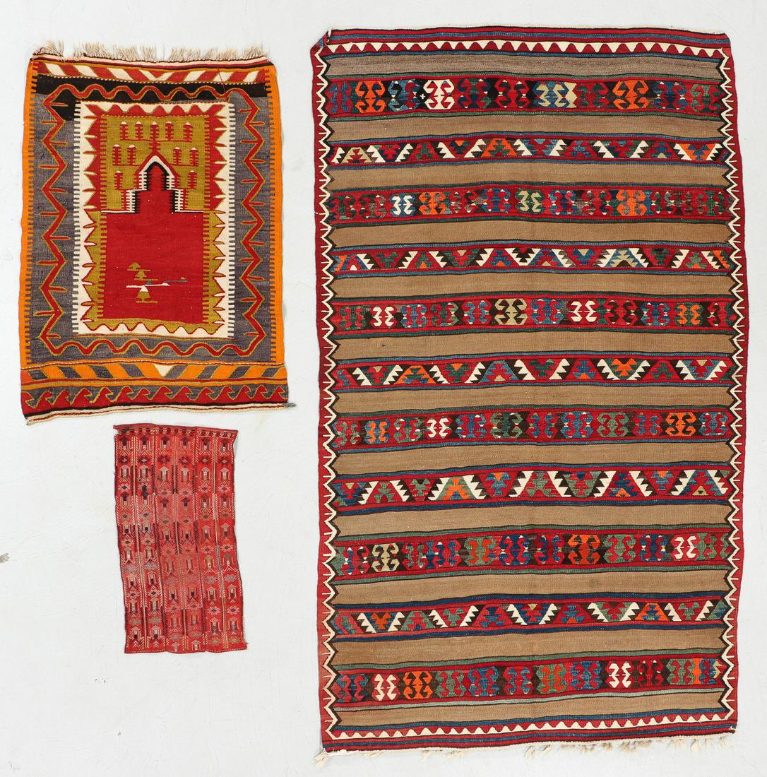 Three Anatolian Kilims, Early/Mid 20th C. (1 of 8)