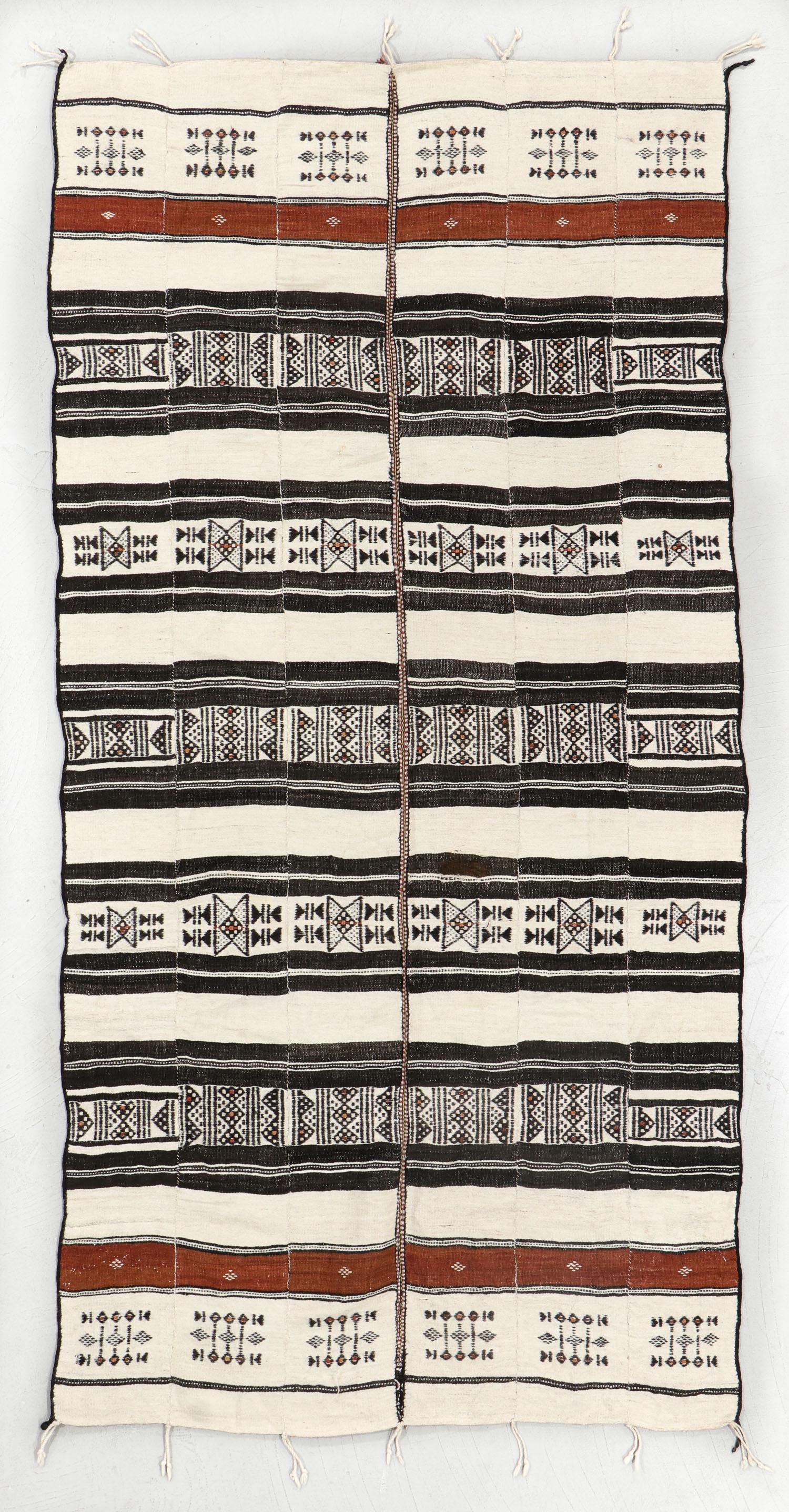 Fulani Kilim, West Africa, Circa 1900, 4'3'' x 8'6'' (1 of 4)