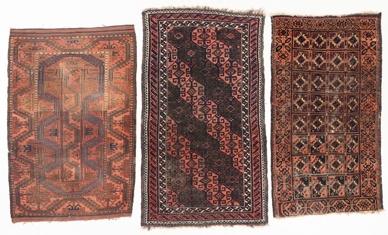 Three Antique Beluch Rugs, Afghanistan (1 of 9)