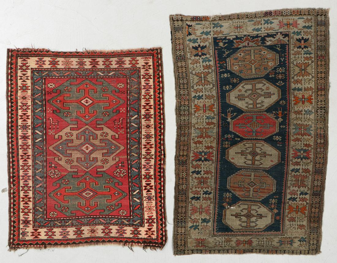 Two Antique Kazak Rugs, Caucasus (1 of 8)