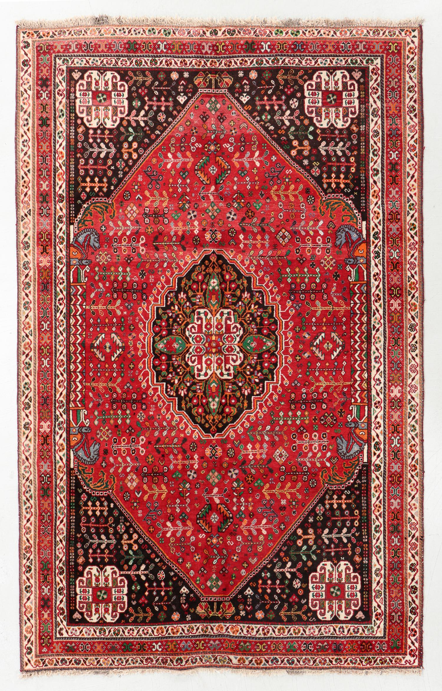 Vintage Gashgai Rug, Persia, 5'7'' x 9'0'' (1 of 5)