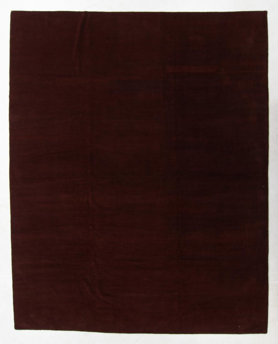 Fine Modern Plain Field Rug, Nepal, 12'1" x 15'1" (1 of 4)