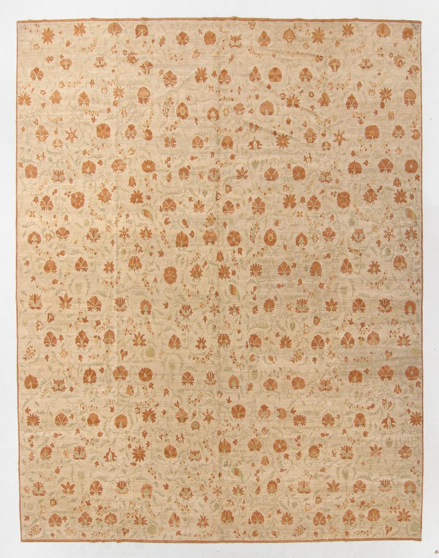 Fine Modern Suzani Style Rug, Nepal, 13'3 x 17'3 (1 of 4)