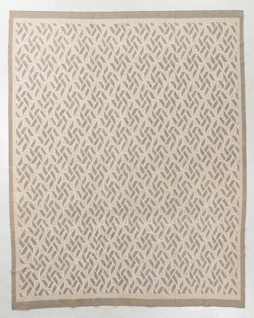 Fine Modern Silk Flatweave Rug, Thailand, 8'2" x 10'4" (1 of 4)