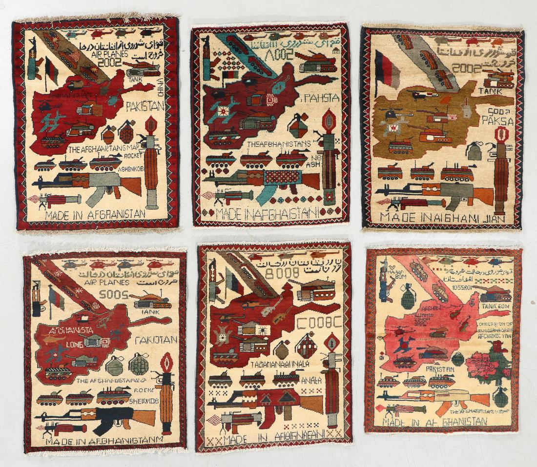 Six Post 9-11 Afghan War Rugs (1 of 9)