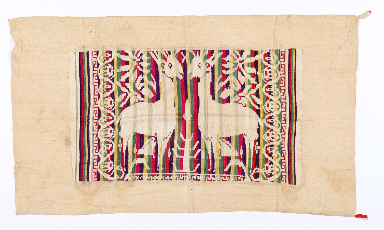 Lao Cotton and Silk Textile Hanging, mid 20th C. (1 of 5)