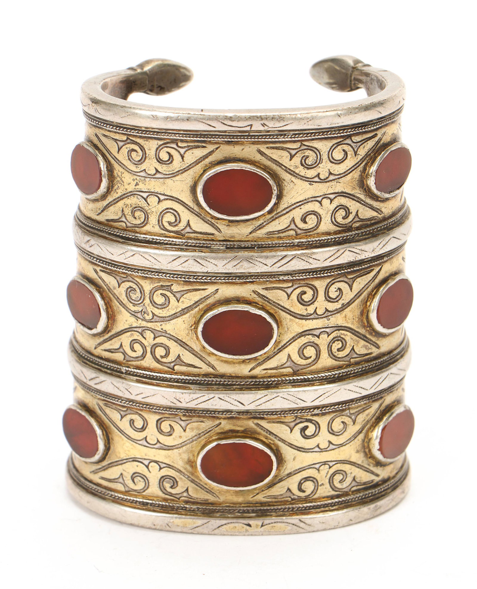 Turkmen Silver and Gilt Armband (1 of 4)