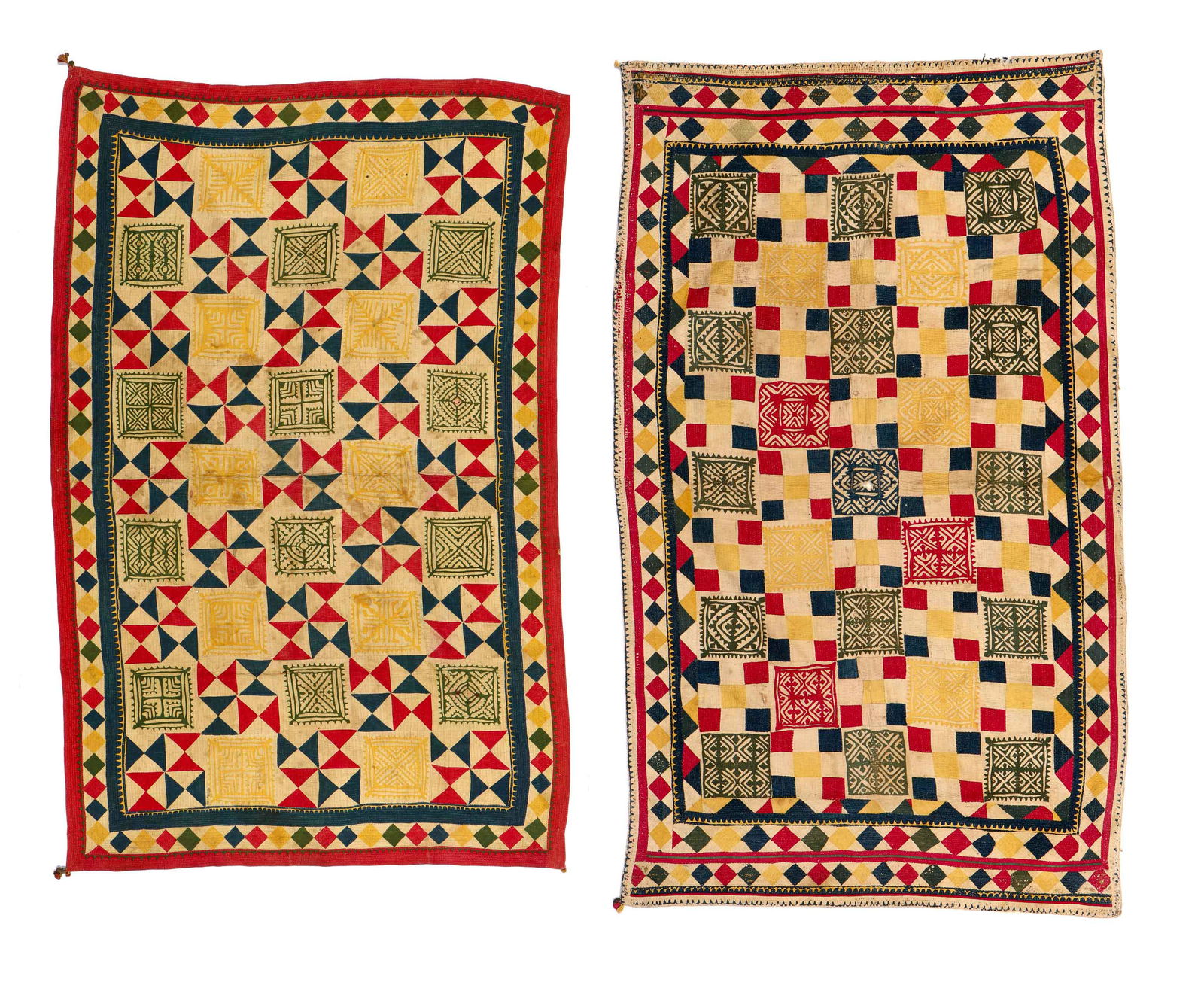2 Antique Patchwork Quilts, Rajasthan, India (1 of 8)