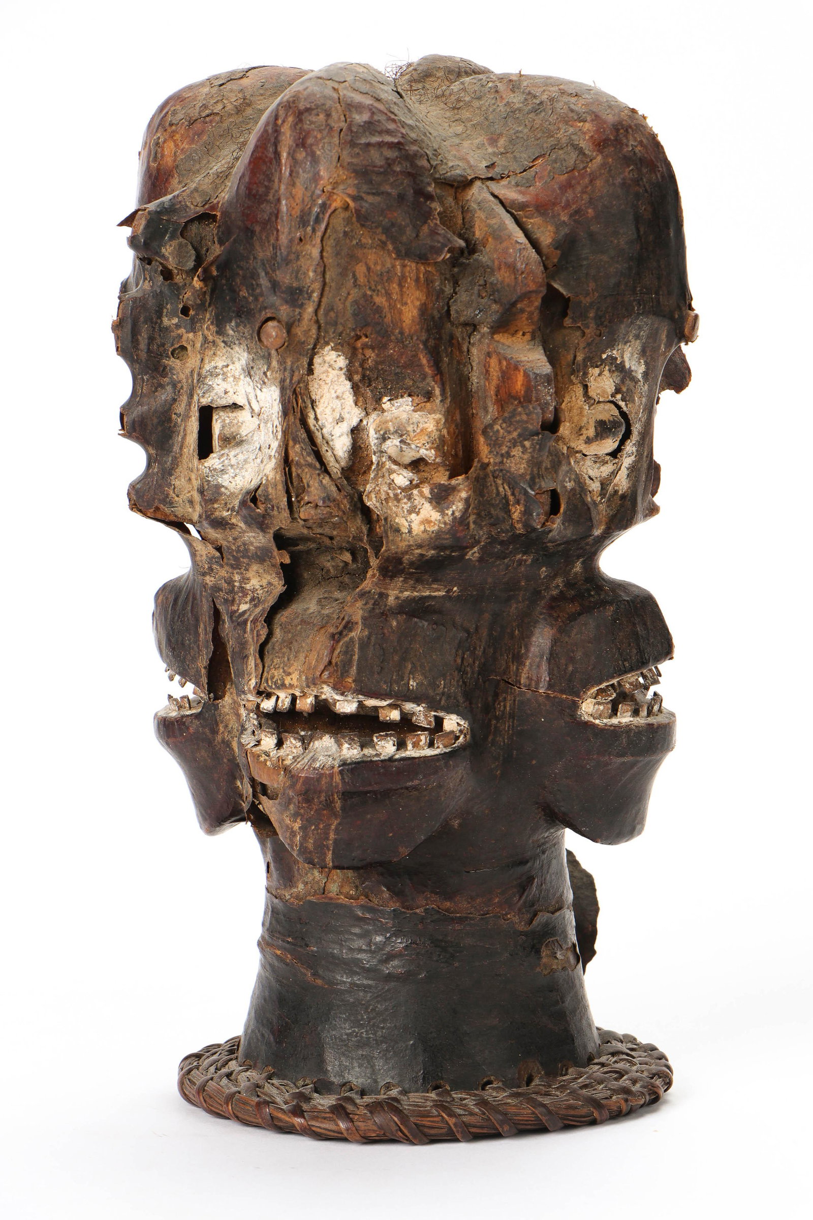 African Ejagham Janiform Headdress, Nigeria, 20th C. (1 of 7)