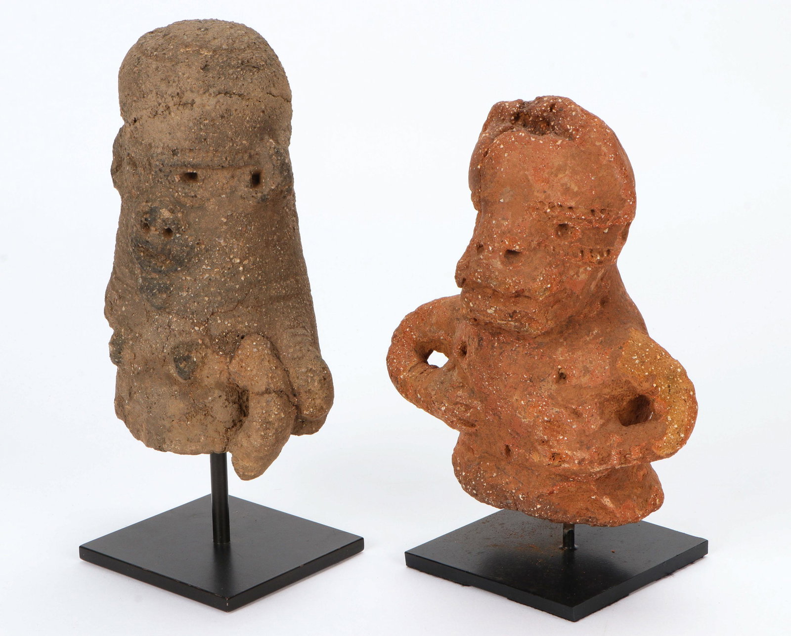 Two African Sokoto Terracotta Figures, Nigeria (1 of 7)