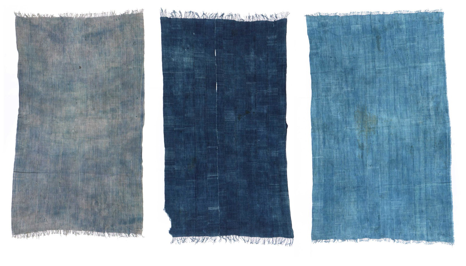 3 Vintage African Indigo Cloths (1 of 8)