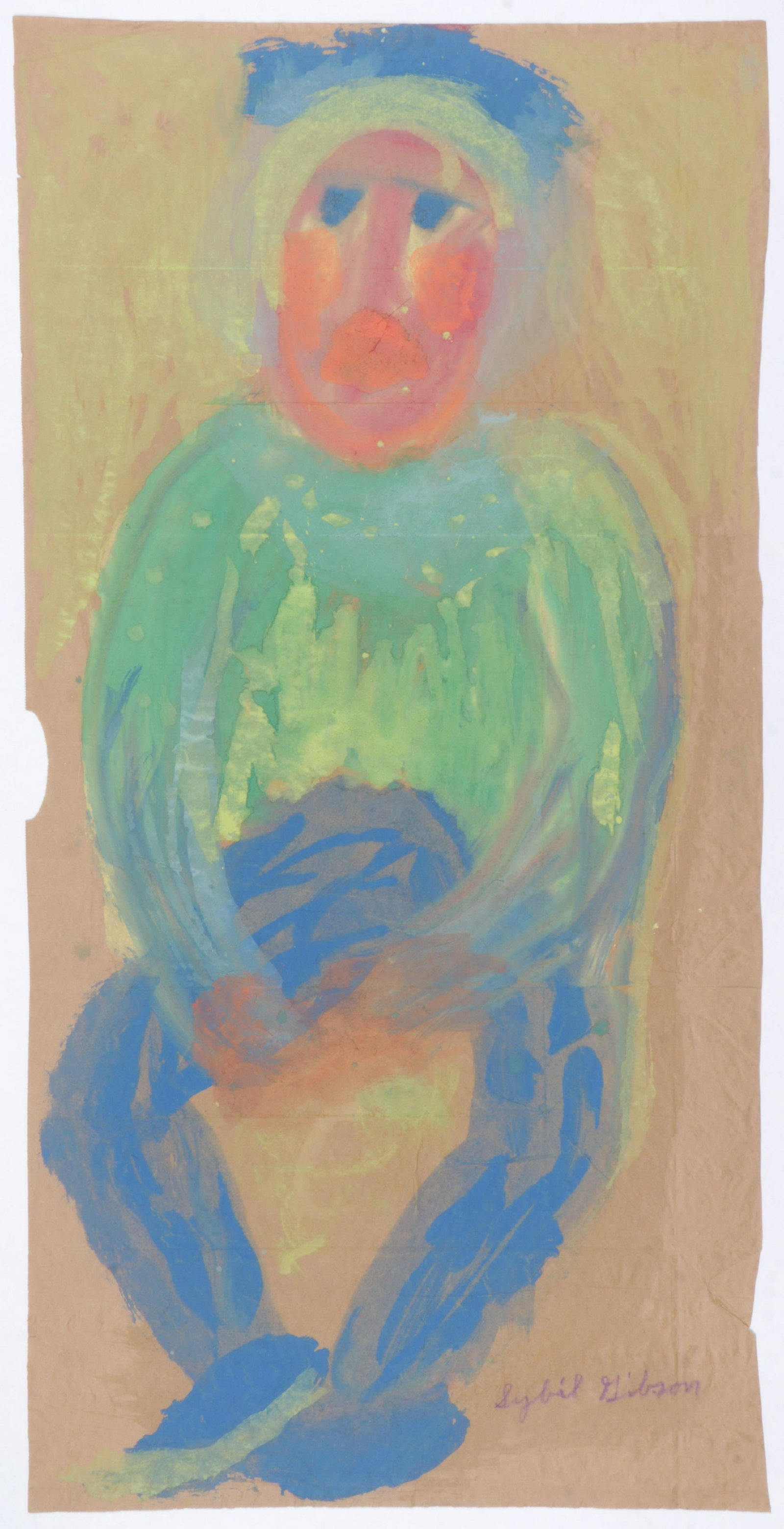 Sybil Gibson (1908-1995) Mixed Media, 19'' x 38'' (1 of 2)