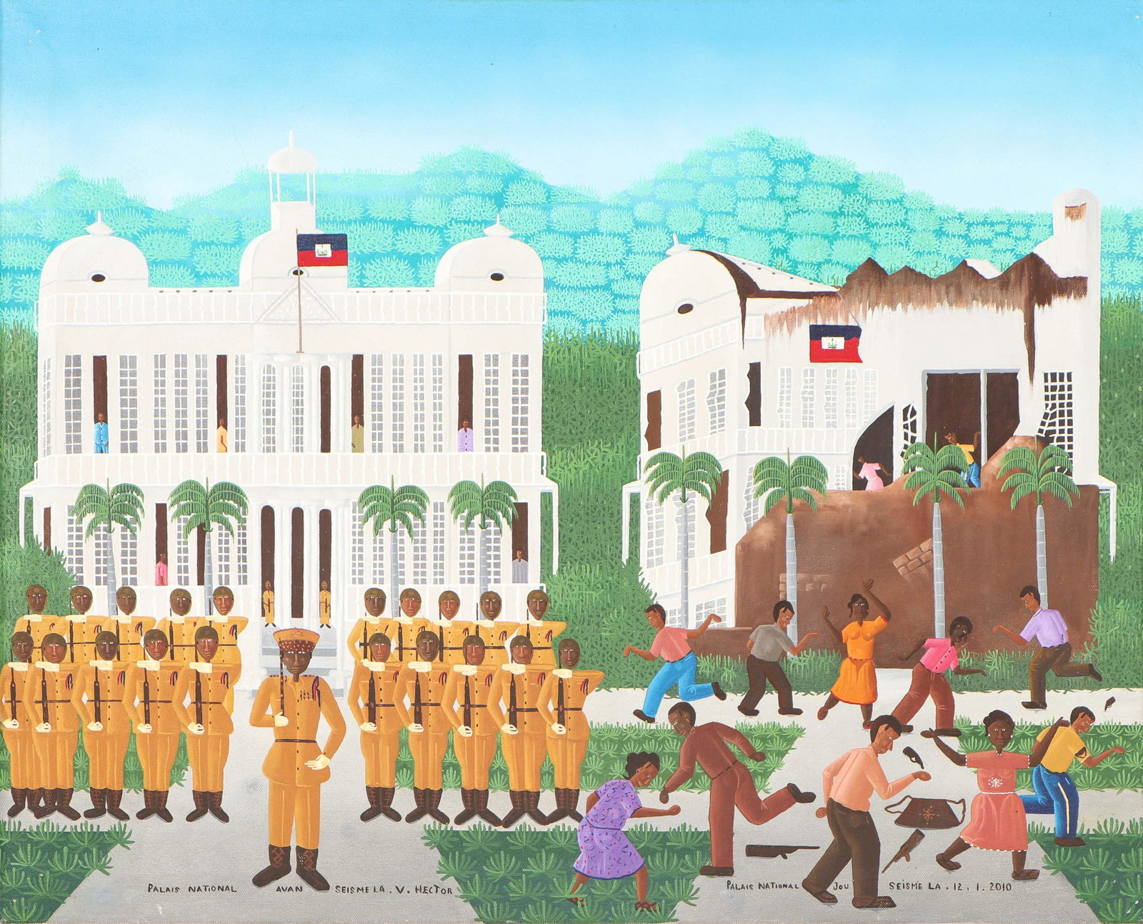 Jean Voltaire Hector (Haitian, b. 1952) Painting (1 of 5)