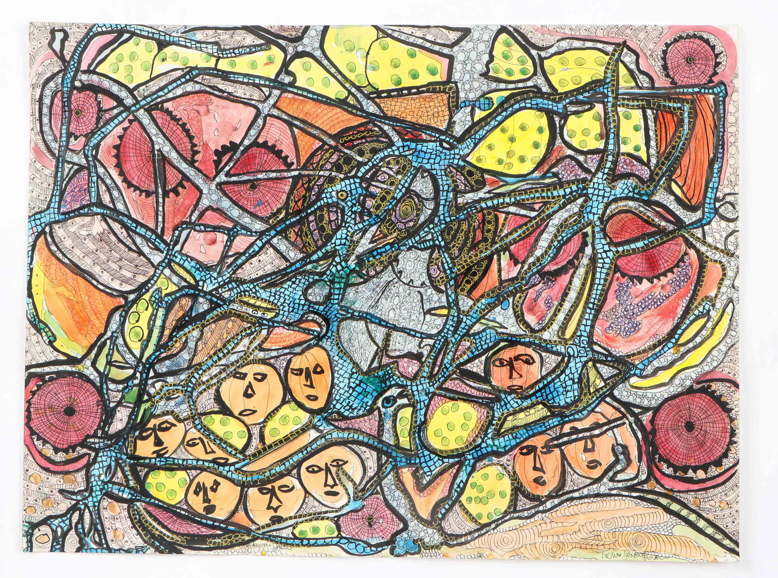 Prince Twins Seven Seven (1944-2011) Painting (1 of 3)