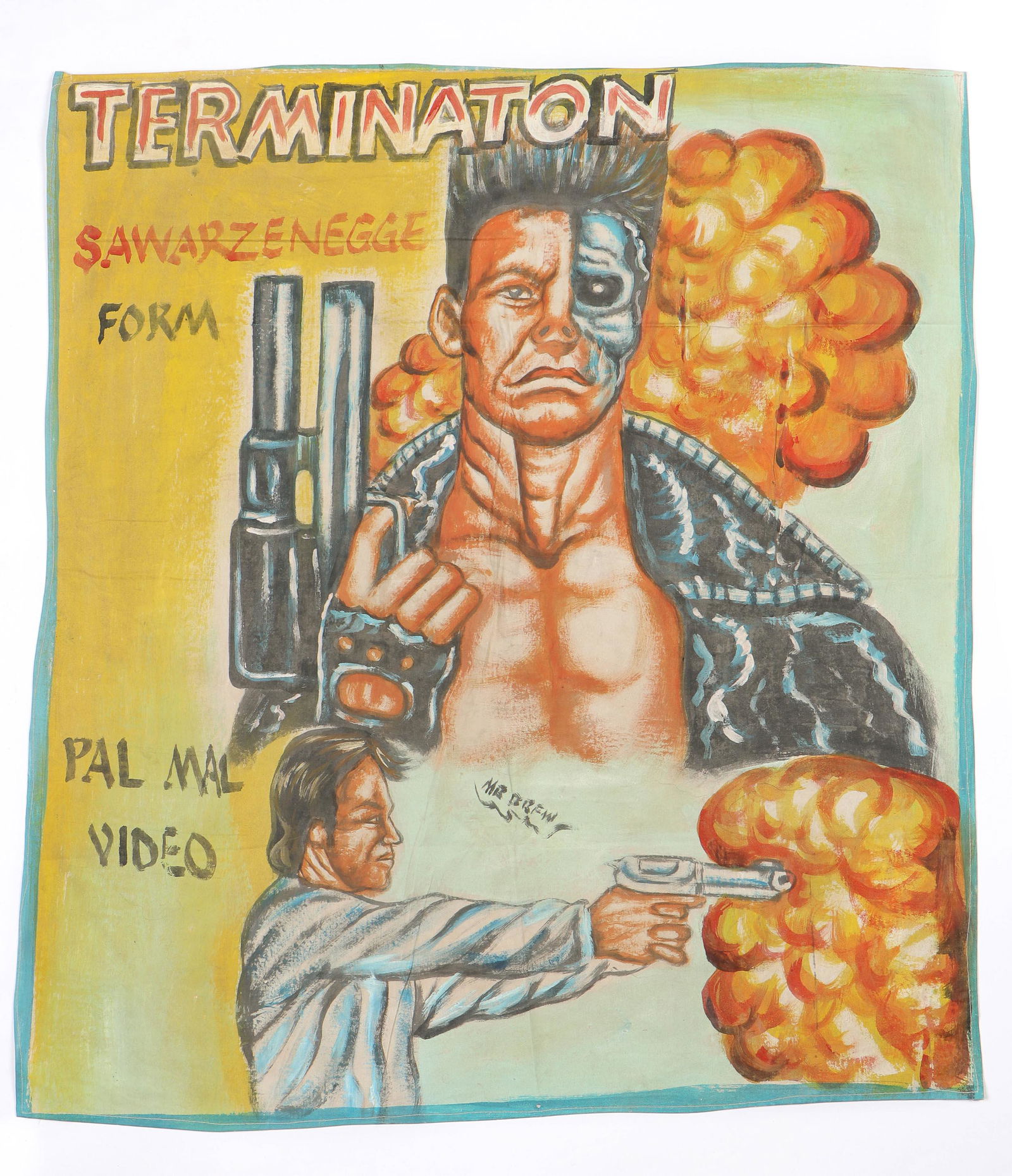 African Folk Painted Cinema Poster, Ghana by Mr. Brew (1 of 3)
