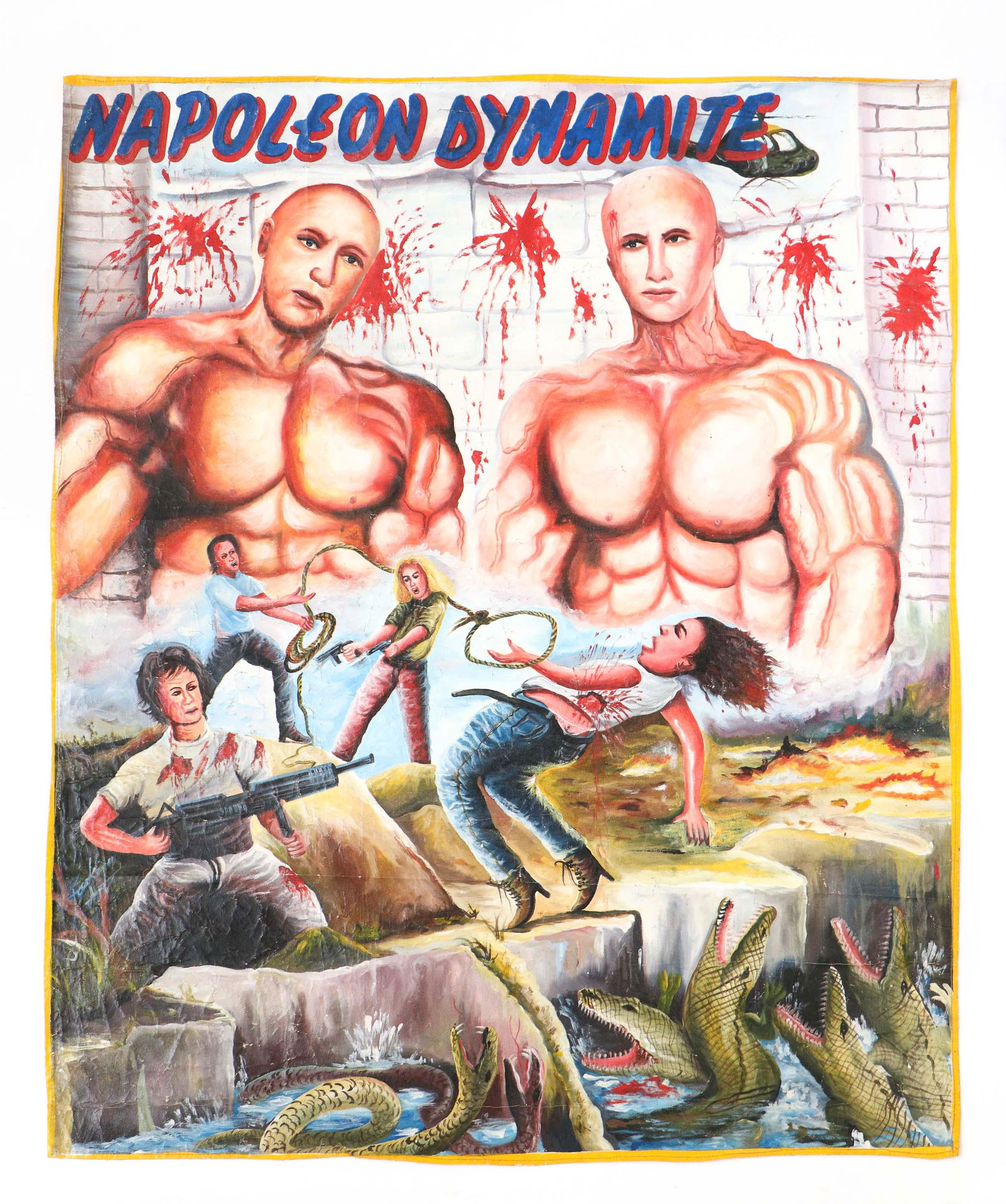 African Folk Painted Cinema Poster, Ghana (1 of 3)