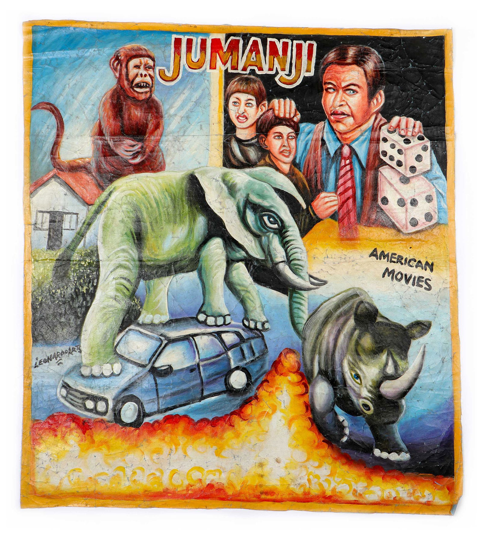 African Folk Painted Cinema Poster, Ghana (1 of 3)