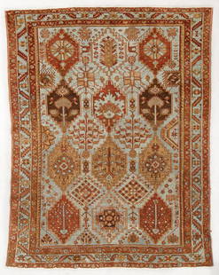 Bakshaish Rug, Persia, Circa 1900, 5'2'' x 6'7'': Bakshaish Rug, Persia, Circa 1900, 5'2'' x 6'7'' (157 x 201 cm). Weight: 14 lbs. Wool.