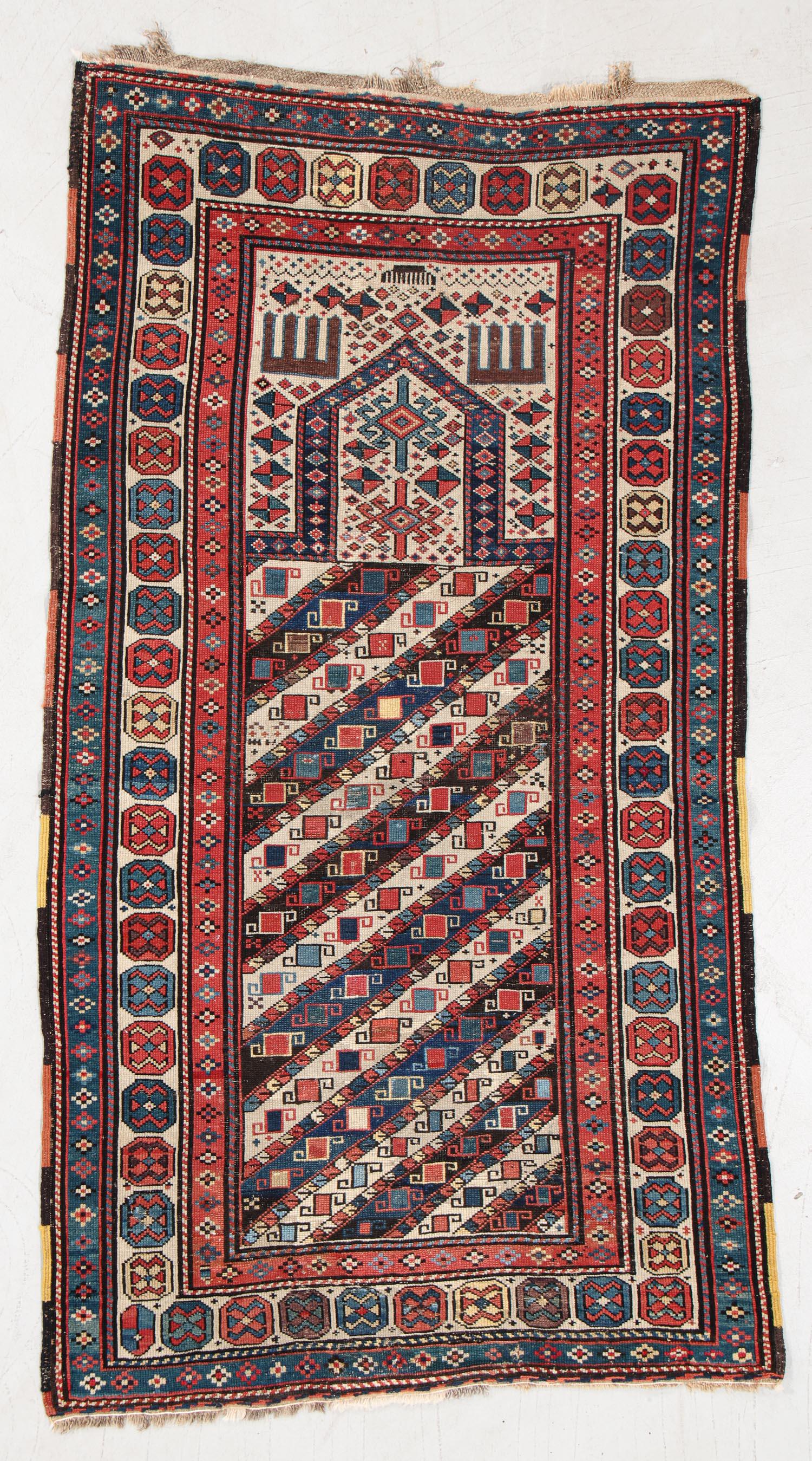 Shirvan Prayer Rug, Caucasus, Circa 1880, 3'0'' x 5'5'' (1 of 5)