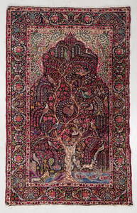 Yazd Prayer Rug, Persia, Late 19th C., 4'9'' x 7'6''