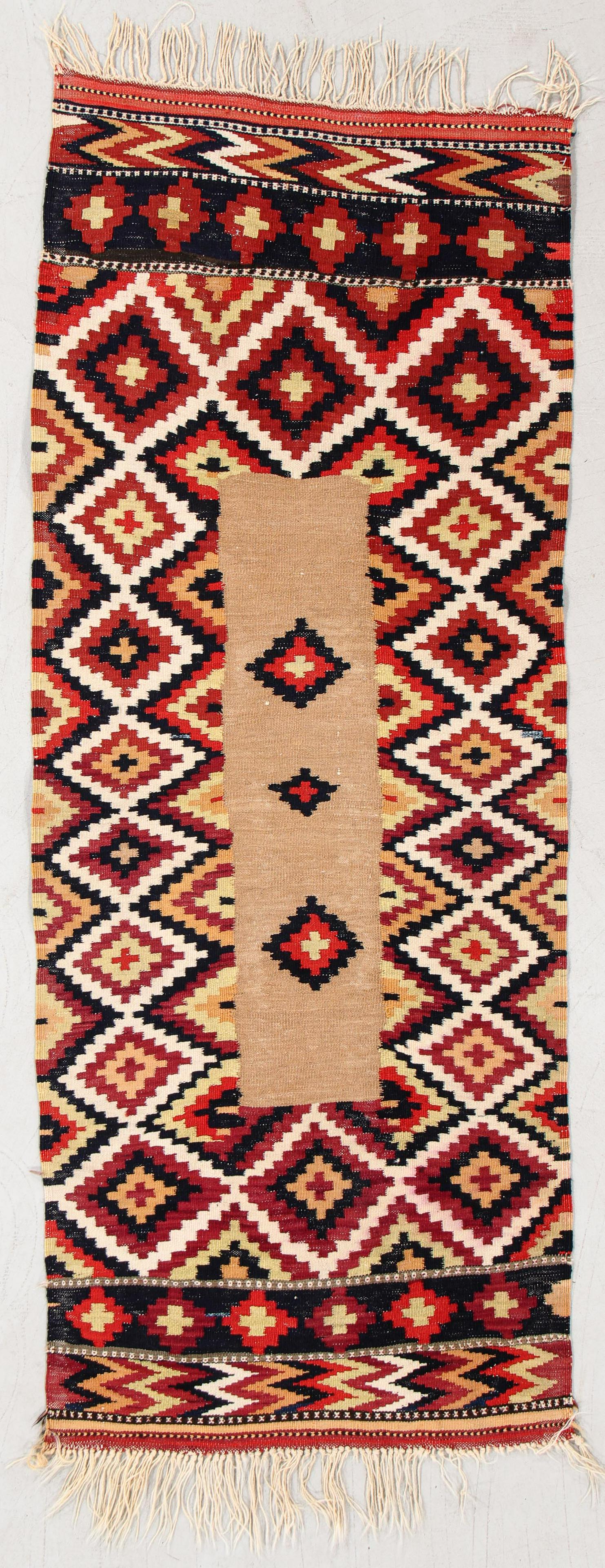 Veramin Kilim, Persia, Circa 1900, 2'5'' x 6'1'' (1 of 4)