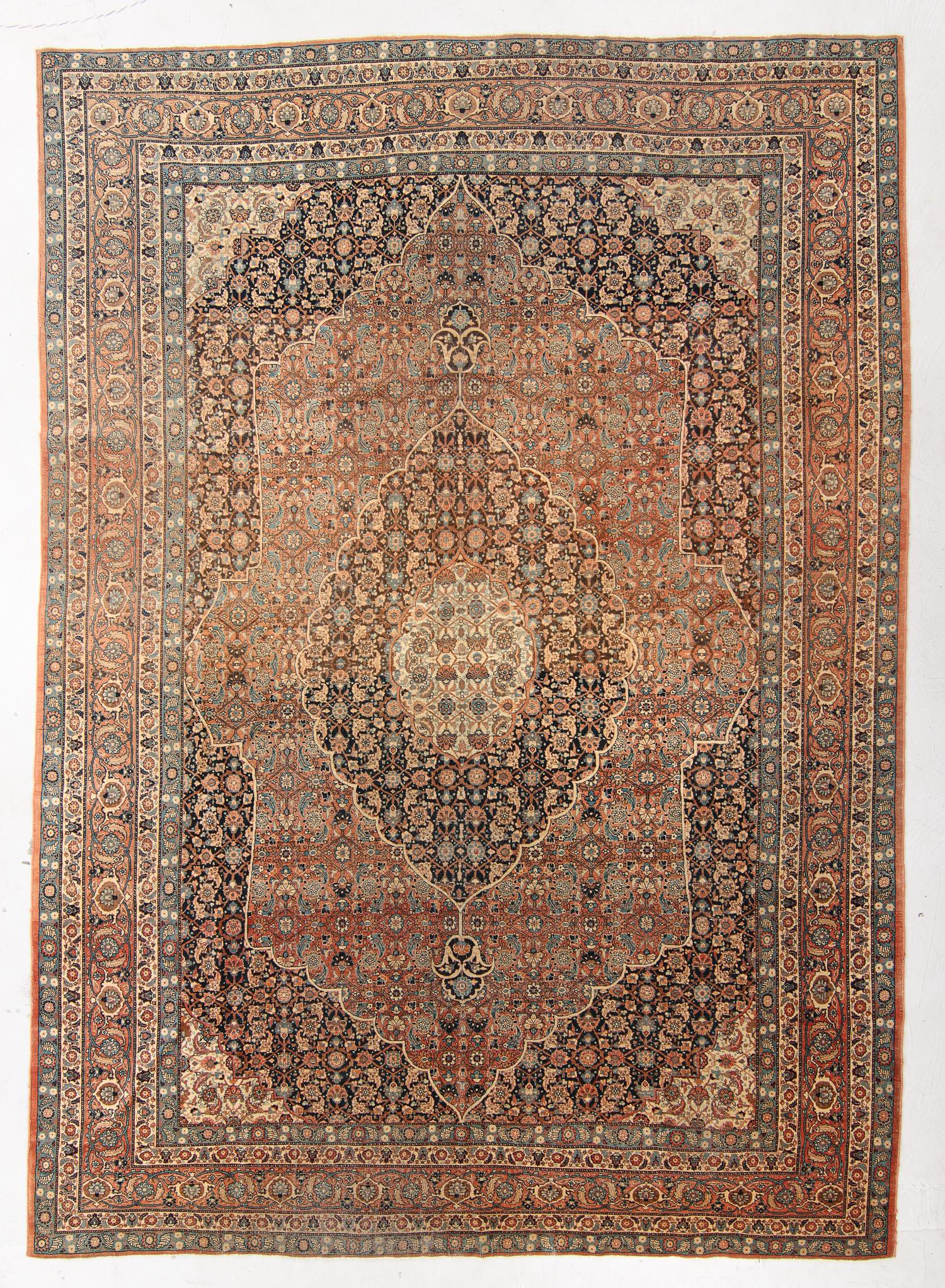 Tabriz Rug, Persia, Circa 1900, 9'1'' x 12'9'' (1 of 5)