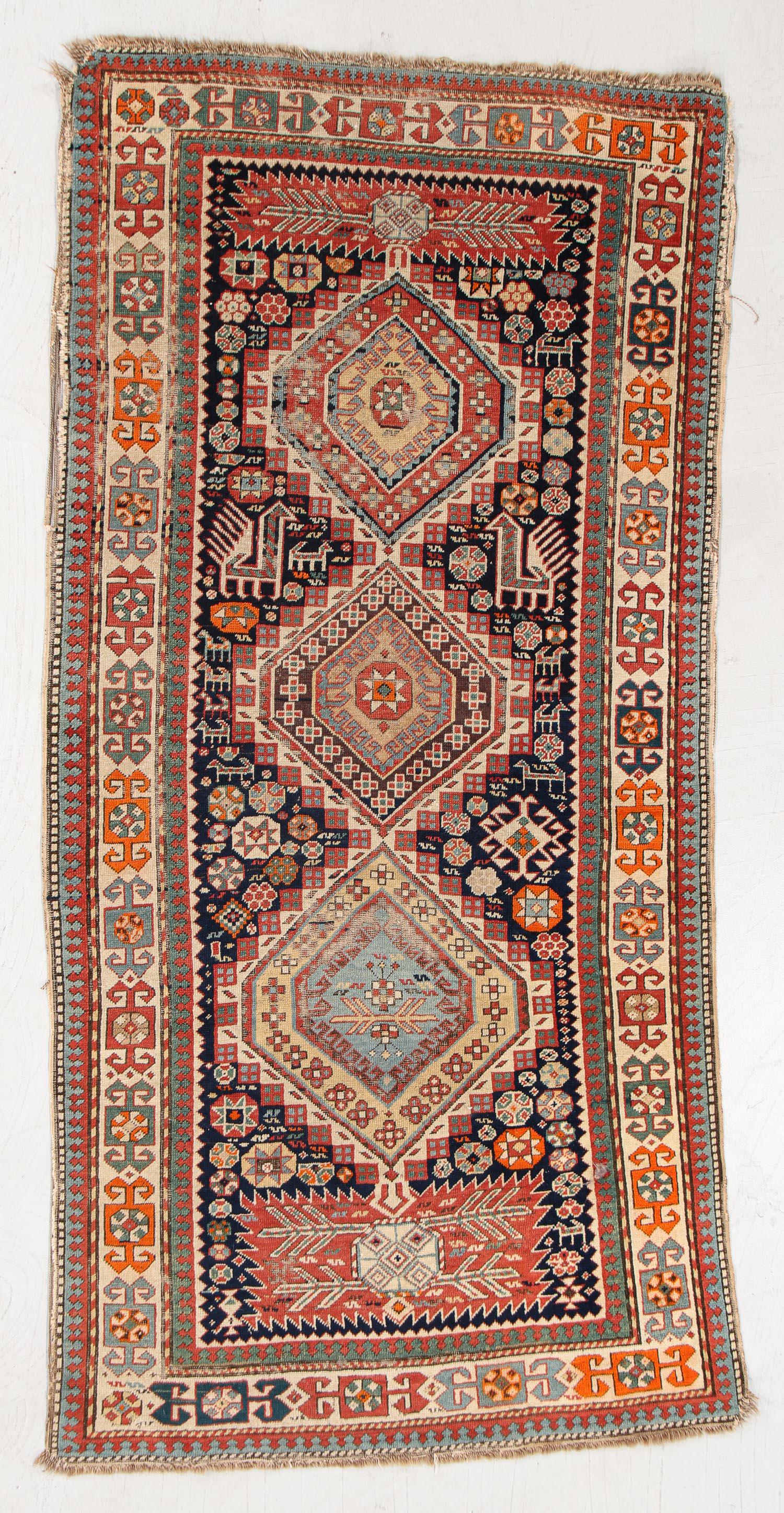 Shirvan Akstafa Rug, Caucasus, Late 19th C., 3'4'' x (1 of 4)