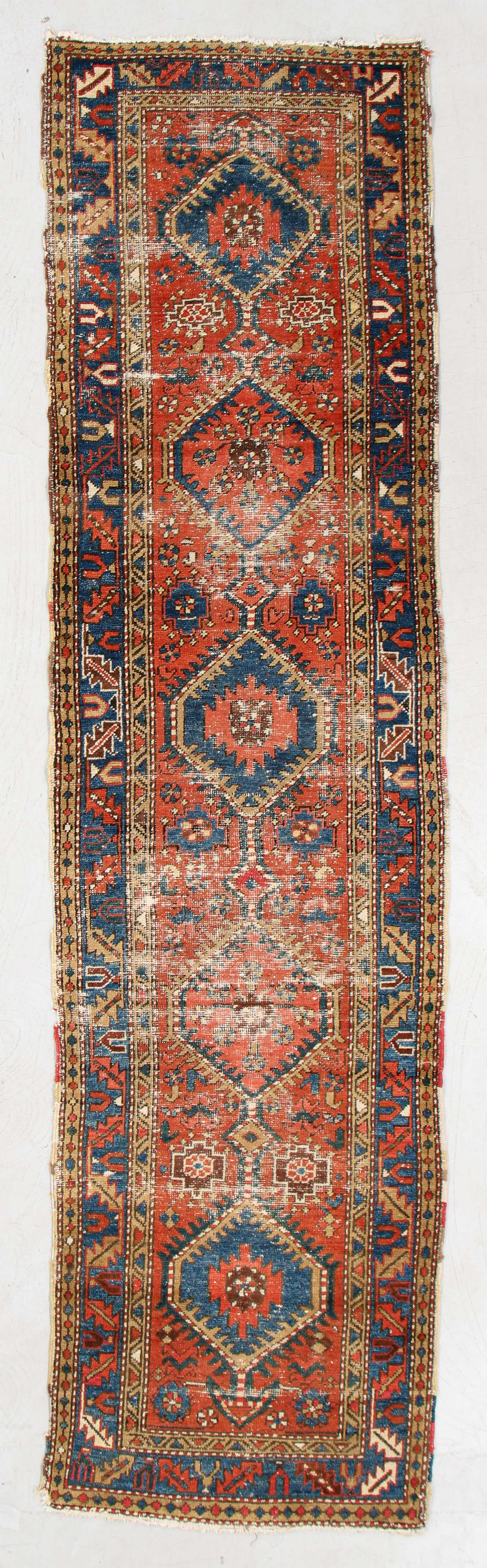Heriz Rug, Persia, Circa 1900, 2'10'' x 11'0'': Heriz Rug, Persia, Circa 1900, 2'10'' x 11'0'' (86 x 335 cm). Weight: 15 lbs. Material: wool pile, cotton warp, cotton weft.
